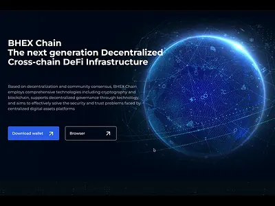 BHEX website animation animation blockchain cryptocurrency webflow website