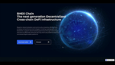 BHEX website animation animation blockchain cryptocurrency webflow website