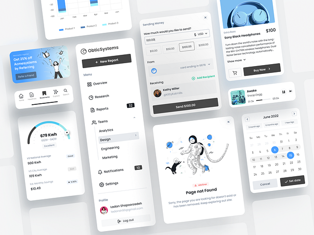 Browse thousands of UI Kit images for design inspiration | Dribbble