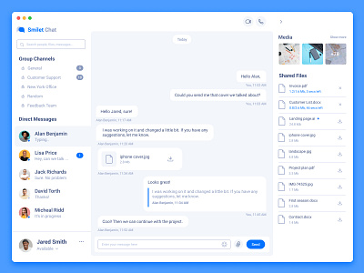 Chat App UI Design 💬 app appdesign chat dailyui dashboard design figma icons identity interface landing page logo minimal sketch ui user interface ux web web app webdesign