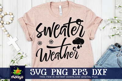 Sweater weather SVG silhouette svg