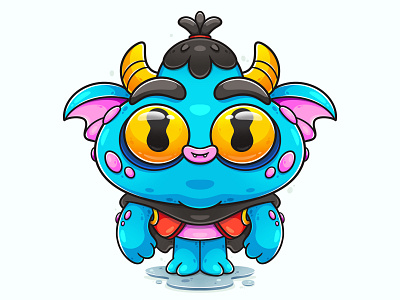 Cute Monster 3d character art art toy branding character character design cute cute character design digital art drawing game design illustration illustrator logo monster monster character ui vector weeklywarmup