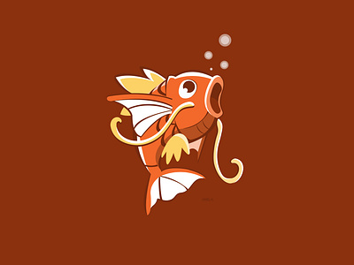 Magikarp adobe illustrator art characters design flat design illustration illustrations pokedex