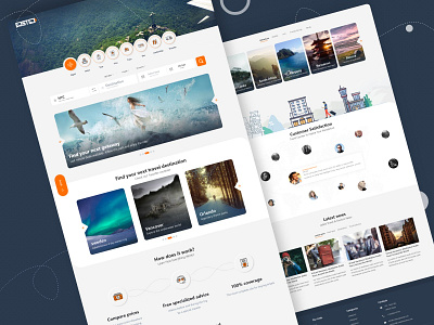 Travel Agency Web Design design ui ux