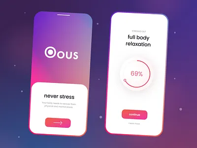 Meditation App - Mobile Design 2021 2021 design 2021 trend 2022 alphadesign clean design designs fancy illustration julius branding logo meditation mobile modern relax trends 2021 trends 2022 trendy ui