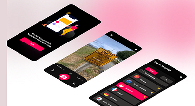 AR TRANSLATOR app design icon translator ui