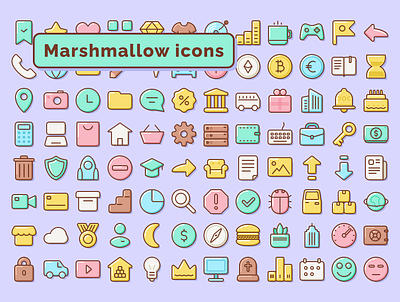 Like Marshmallow Icons cartoon design download figma figma icons free demo freebie icon icons illustration interface live stroke outline icons sketch soft icons ui ui icons vector