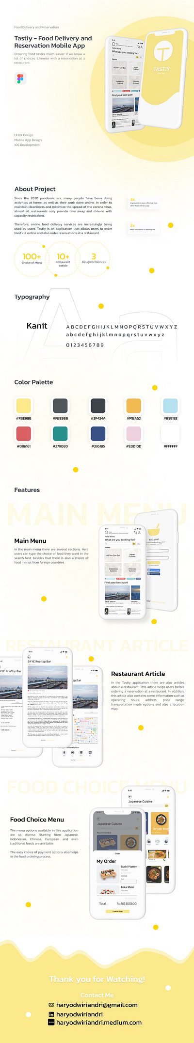 Tastiy Food Application - UI / UX Mobile App Design System app ui