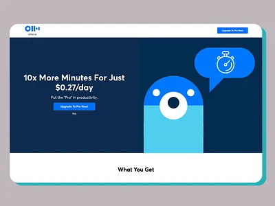 Otter.ai Landing Page advertising design landing page typography ui
