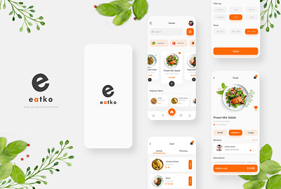 Food App UI design food app ui mobile app ui ui design ui ux