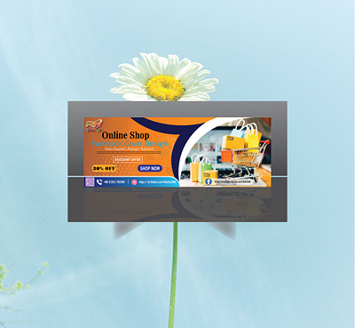 Online Shopping Ad Design. business card busiyer catalog fliyer graphic design id card logo magazin manu motion graphics