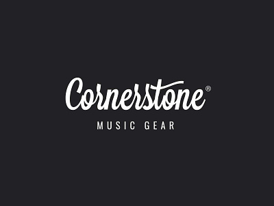 Cornerstone | Brand Identity Design branding design gear guitar illustration logo music pedals typ typography