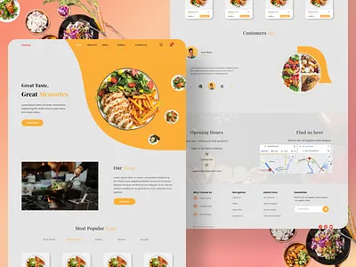 Restaurant Landing Page restaurant restaurantlandingpage restaurantuidesign ui uidesign