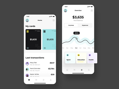 Bank app screens android app design app app design application design application design android bank card card design design ios app design screens mastercard mobile mobile app mobile app design transaction ui user inteface ux visa