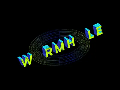 Wormhole 3d animation concept illustration illustrator motion graphics scifi space wormhole