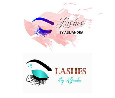 Eye Lashes beauty parlour Logo branding design logo