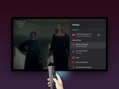 Maratón UI -05 Settings figma settings smarttv ui