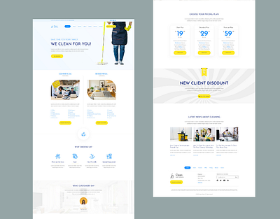 Best Cleaning Company Website Design - Free PSD branding cleaning company cleaning website company web design outsource2bd web design web development webdesign