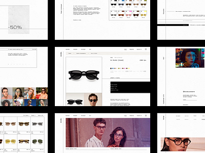 wide. [eyewear store] — website design animation branding catalog catalogue design eyewear glasses graphic design item landing minimal minimalistic modern shop store typography ui ux webdesign