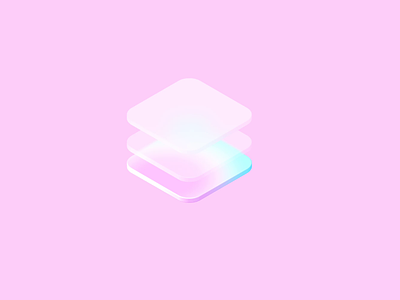 Glass Layers burguer glass icon logo ohvalentino splineanimation splinetool uianimation