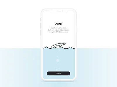 No internet connection concept ill illustration light design minimal no internet connection ui