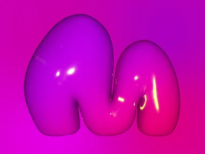 M 36daysoftype 3d 3dart 3dfont 3dtype aftereffects animation bubbles c4d cinema 4d cinema4d design graphic design gummy kinetictypography logo logoanimation motion graphics typeanimation typography