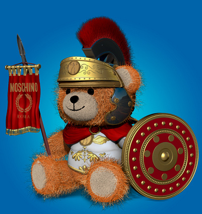 Teddy Bear Centurion 3dmodeling charachter digital 3d fanart illustration logo sculpt zbrush