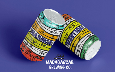 Craft Beer Can - Packaging Design african branding colors craft beer can design graphic design illustration logo packaging typography vector vibrant