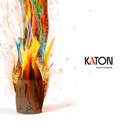 Katon Firestarter art cardboard character design firestarter graphic design industrialdesign kengokuma omm product design