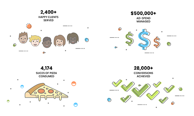 Icons - Digital Marketing Company adobe illustrator design icons illustration ui