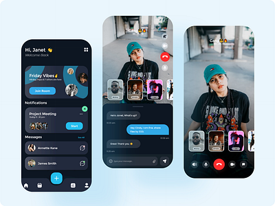 Video Chatroom Ui adobexd design illustration tech ui uidesign uiux uxdesign adobexd photoshop