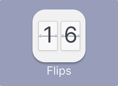 Daily UI Challenge #2 - Flip Clock App Icon app design app icon branding daily ui daily ui challenge design figma flip clock product design ui ui design uiux ux design