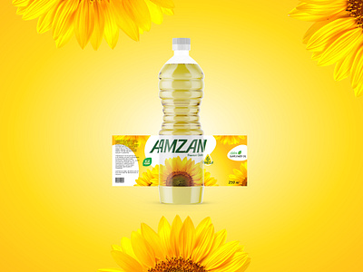 AMZAN Sunflower oil 3d animation brand branding design graphic design illustration illustrator logo motion graphics typography ui ux vector