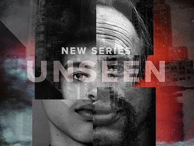 UNSEEN collage design graphic design mixed media photography