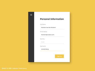 Daily UI Challenge 082 - Form app dailyui design figma form ui uidesign