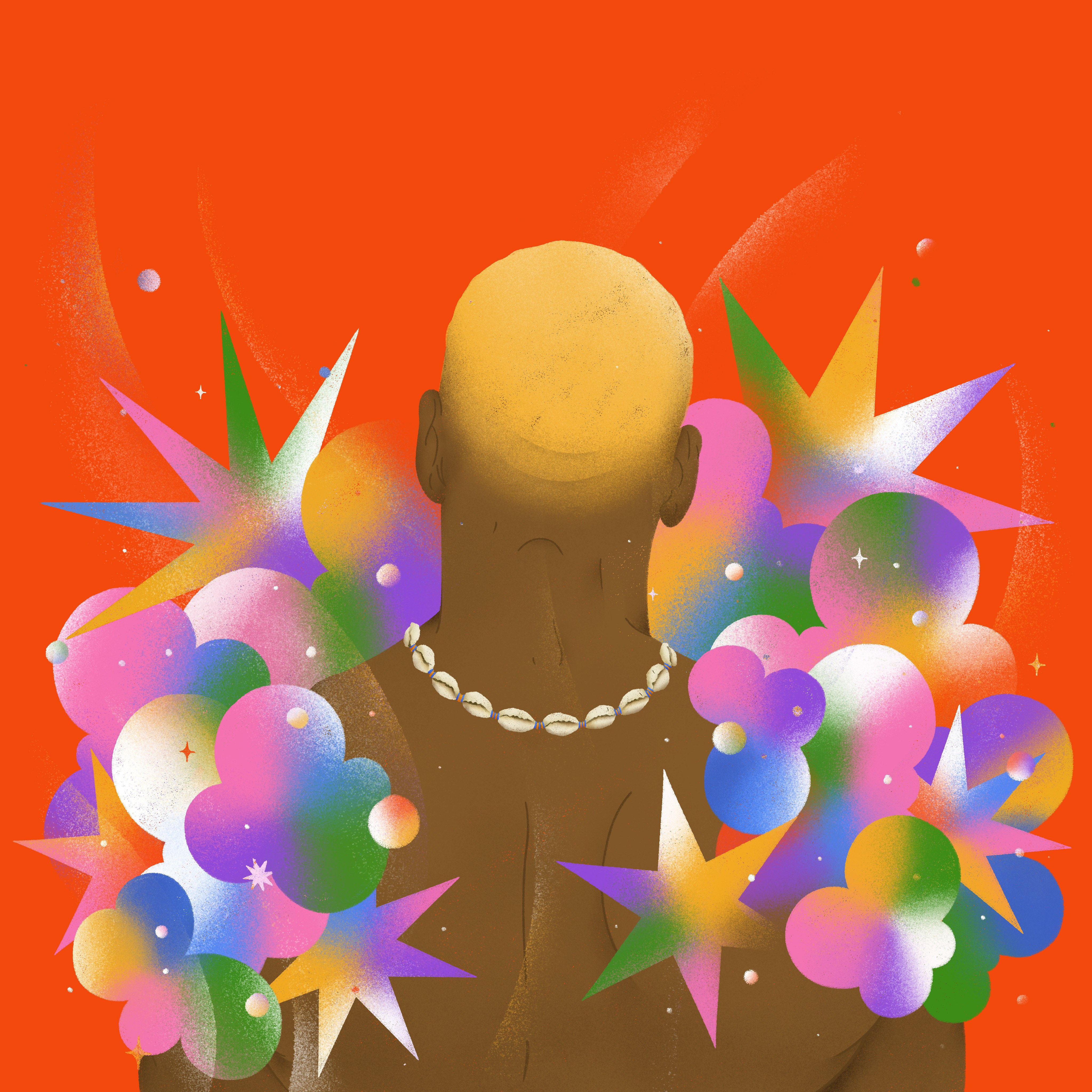 Little Moments brazil colorful dance gradient illustration joy kite latin america music