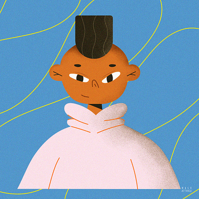 Humanoid character illustration illustrator vector wacom