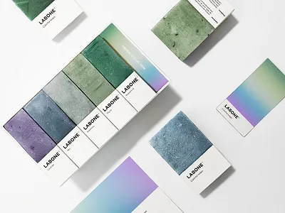 Labone Colorful Soap beauty branding business card card clean colorful design gradient graphic design herbal logo matias funes minimal organic packaging pallette pantone skincare soap stationery