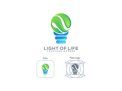 Light logo inspiration branding design gambardrips graphicdesign illustration logo logoawesome ui vector