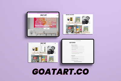 GOAT ART UI branding graphic design ui