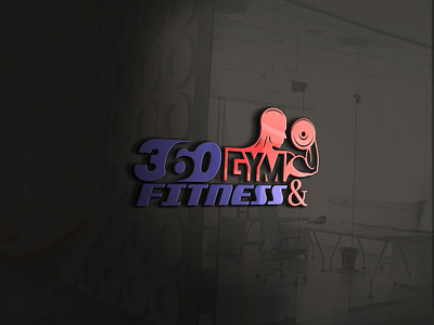 360gym&fitness (Logo Design) brand design branding design graphic design illustration logo logodesign ui ux vector