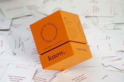 I Know Collection box branding cards couples deck of cards design font game graphic design intimacy logo logotype matias funes minimal packaging packaging design poster terracotta type