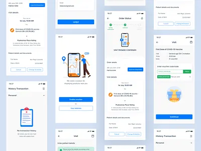 Yuk Vaksin App Exploration dailyui exploration icon illustration ios design minimalist design mobile app ui concept ui design ui mobile concept ui ux vaccination vaccine app web design