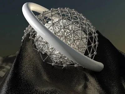 Magnetic Sand 3d c4d cinema4d design glitch surrealism