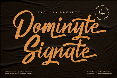 Dominyte Signate - Modern Calligraphy Font 3d animation app branding design graphic design icon illustration logo motion graphics typography ui ux vector