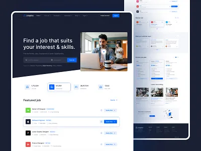 Jobpilot - Classified Job Listing branding classified clean modern design design designerzafor figma homepage job job listing landing page logo templatecokie themeforest trending ui ux website zakirsoft