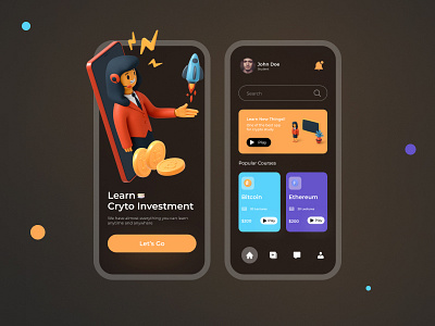 Fintech App Design app design design illustration logo uiux