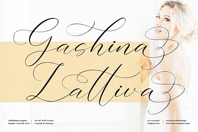 Gashina Lattiva - Beautiful Script Font 3d animation app branding design graphic design icon illustration logo motion graphics typography ui ux vector