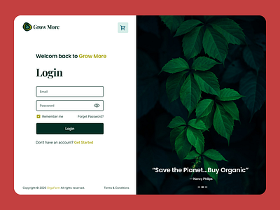 Login Webpage 3d amazing design animation branding graphic design green login loginpage logo nature plant ui webpages website website design