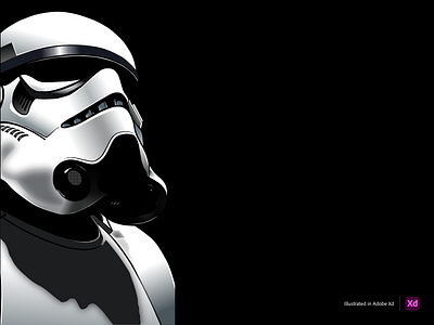 Stormtrooper Illustration 3d adobe adobe cc adobe creative cloud adobe xd art behance dailyartchallenge design emperor palpatine fanart first order george lucas graphic design illustration realistic star wars stormtrooper vector art visual design